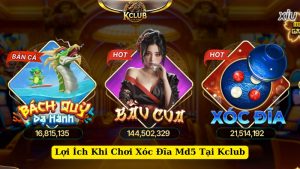 lợi ích khi chơi xóc đĩa md5 tại kclub
